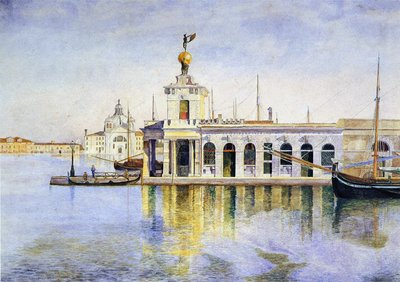 ヴェネツィア、ドガナ、1874 作： Henry Roderick Newman