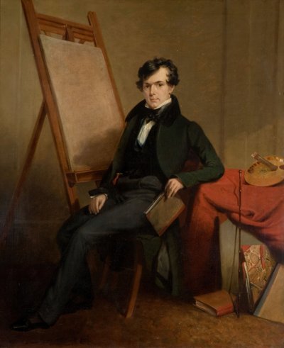 芸術家の自画像の肖像、1826-1828。 作： Henry Room