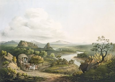 J.ブラック（fl.1791-1831）1809（アクアチント）によって彫刻されたグッドホープ岬のロードサンドパスの近くの景色 作： Henry Salt