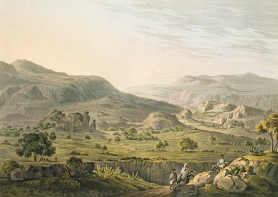 ダニエルハヴェル（1785-1826）1809（アクアチント）によって刻まれたアビシニアのアトバラの峠 作： Henry Salt