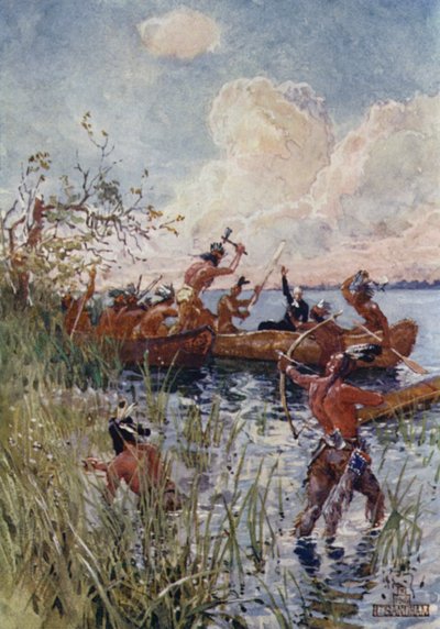 イロコイの攻撃 作： Henry Sandham