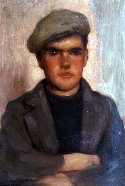 帽子をかぶった少年 作： Henry Scott Tuke