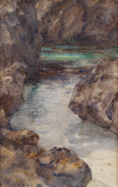 入り江（水彩） 作： Henry Scott Tuke