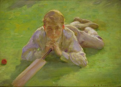 クリケットの白人のヘンリー・アレン 作： Henry Scott Tuke