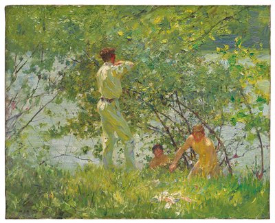 緑豊かな1909年6月 作： Henry Scott Tuke