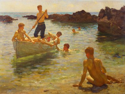 モーニングスプレンダー、1922年 作： Henry Scott Tuke