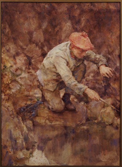 ロブスターをネッティング 作： Henry Scott Tuke