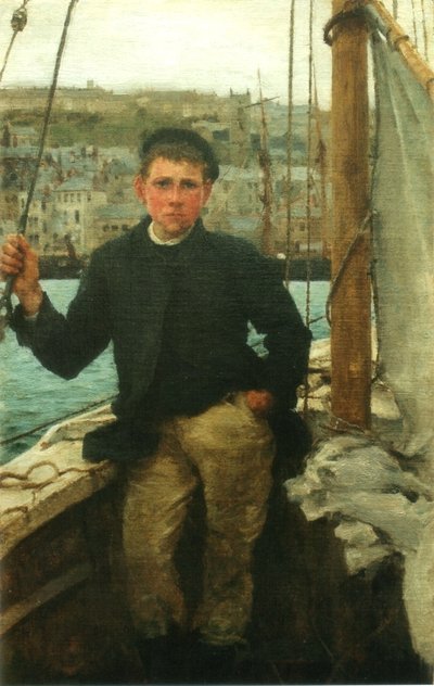 ジャック・ローリングの肖像 作： Henry Scott Tuke