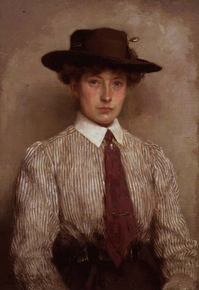 ハミルトン夫人の肖像 作： Henry Scott Tuke