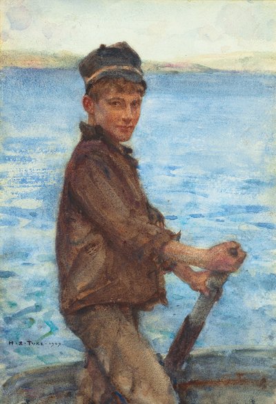 パントの操縦、1909 作： Henry Scott Tuke