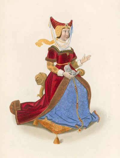 コンスタンシア、ランカスター公爵夫人、ジョンオブガントの妻、1525年 作： Henry Shaw