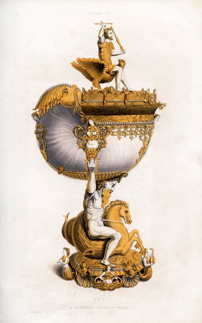 カップ、c1530、1843。 作： Henry Shaw