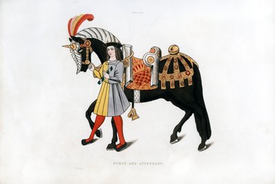 馬と付添人、c1511、1843。 作： Henry Shaw