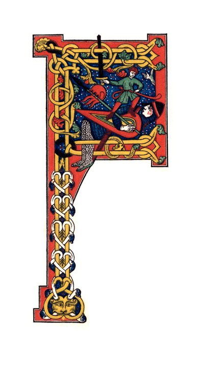 頭文字F、12世紀、1843年。 作： Henry Shaw