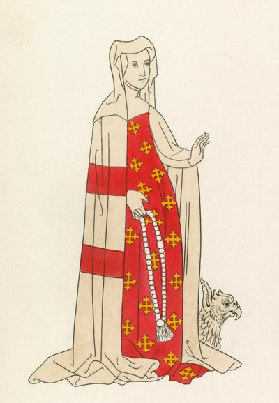 ウィリアム・ボーシャンの妻イザベラ、1483-85 作： Henry Shaw