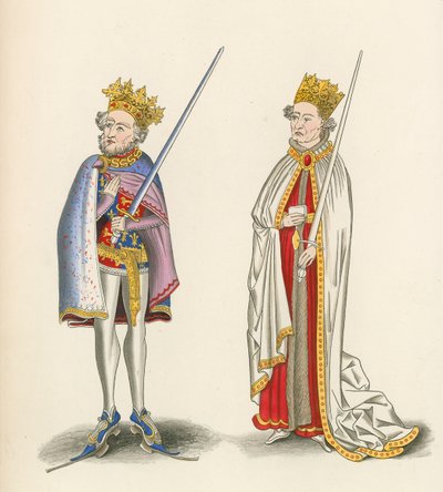 ジョン王とヘンリー1世、1440年頃 作： Henry Shaw