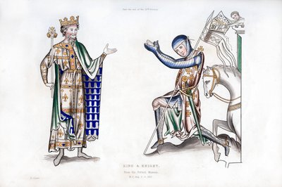 キングとナイト、12世紀後半、1843年。 作： Henry Shaw