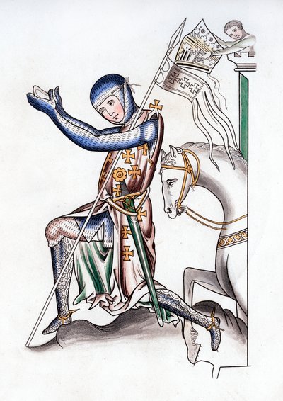 騎士、12世紀後半、1843年。 作： Henry Shaw