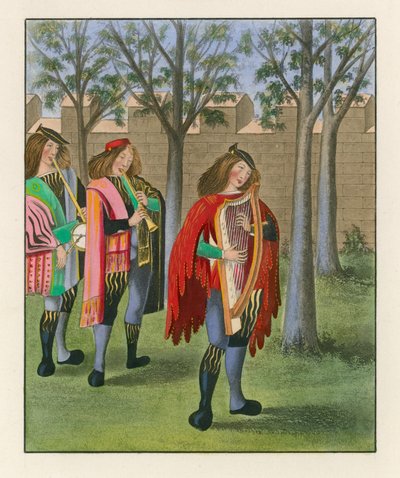 ミンストレルス、c 1480 作： Henry Shaw