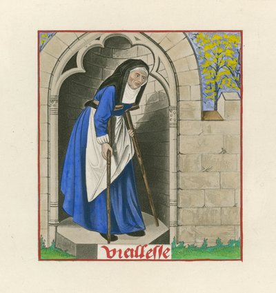 バラのロマンスからの古い時代、c 1480 作： Henry Shaw