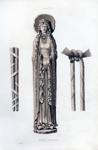 女王クロティルダ、c1100、1843。 作： Henry Shaw