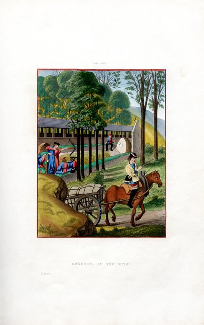バットでの撮影、1496年、1843年。 作： Henry Shaw