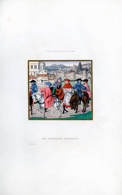 カンタベリー巡礼、15世紀後半、1843年。 作： Henry Shaw