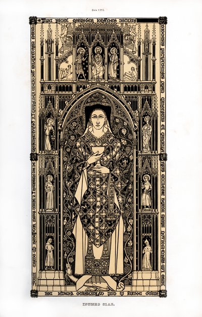 ポワティエの正典、c1350、1843。 作： Henry Shaw