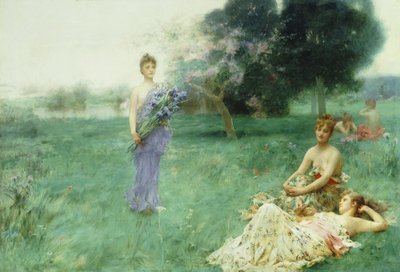 `Fleur De Luce"、 作： Henry Siddons Mowbray