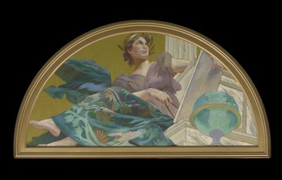 天文学のミューズ、1893 作： Henry Siddons Mowbray