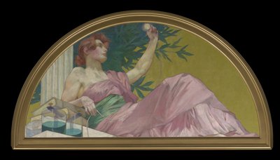電気のミューズ、1893 作： Henry Siddons Mowbray