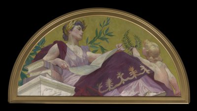 文学のミューズ、1893 作： Henry Siddons Mowbray