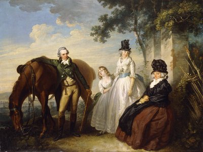パーカー家のグループの肖像画、 作： Henry Singleton