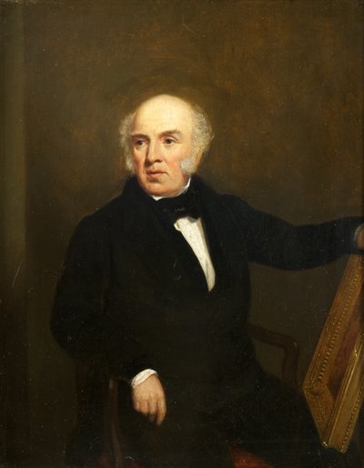 ブリストルの製糖所、ジョージ・バージ氏の肖像（パネルに油彩） 作： Henry Spurrier Parkman