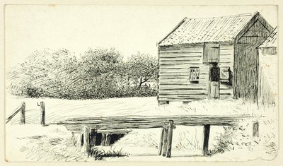 納屋と橋 作： Henry Stacy Marks