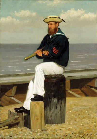 見張りの船員 1855年頃 油彩・カンヴァス 作： Henry Stacy Marks