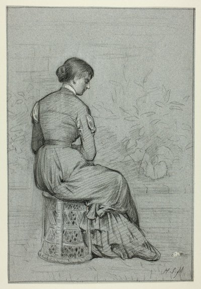 タブーレに座る女性 作： Henry Stacy Marks
