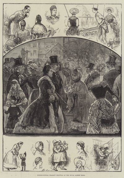 ロイヤルアルバートホールでの国際農民祭 作： Henry Stephen Ludlow