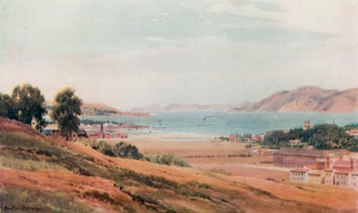 ゴールデンゲート（カラーリトグラフ 作： Henry Sutton Palmer