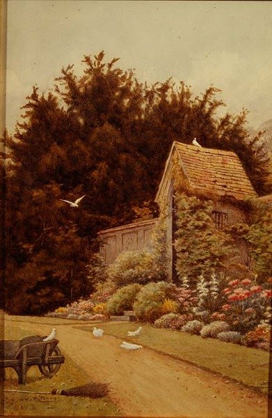 ハートウェルハウスの古いガーデンハウス 作： Henry Terry