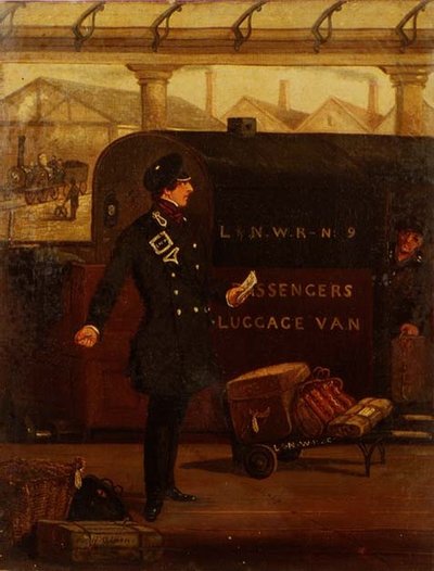 A Guard by a L & N-W.R.ラゲッジバン 作： Henry Thomas Alken