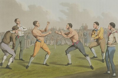 パブ、I。クラークがアクアティネートしたプライズファイト。トーマス・マクリーン、1820年（アクアチント） 作： Henry Thomas Alken