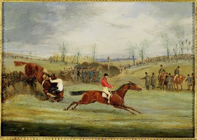 スティープルチェイス、別のヘッジ 作： Henry Thomas Alken