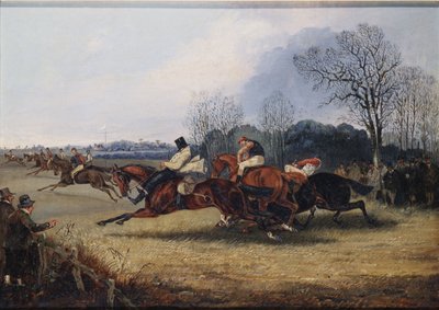 ウェークフィールドの障害物競走事件 作： Henry Thomas Alken