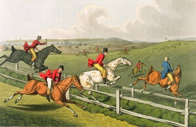 フォックスハンティング、I。クラークによってアクアティント、パブ。トーマス・マクリーン、1820年（アクアチント） 作： Henry Thomas Alken