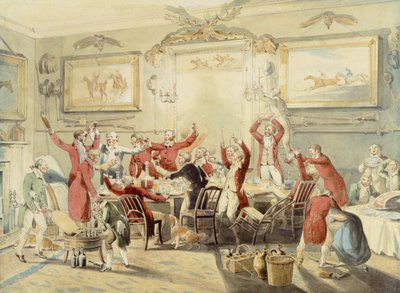 Foxhunting：The Toast（鉛筆と紙の上のトイレ） 作： Henry Thomas Alken