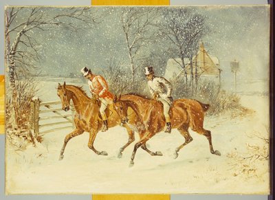 吹雪に出かける 作： Henry Thomas Alken