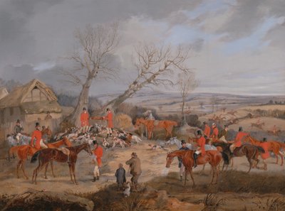 狩猟シーン: The Kill, ca. 1840年。 作： Henry Thomas Alken