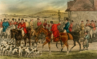 ジョーロックス氏、ヨークシャーマンをサリーに紹介、1838 作： Henry Thomas Alken