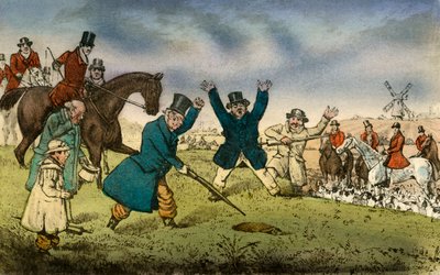 オールドトム、ベテランヘア、そして彼の経験、1838 作： Henry Thomas Alken